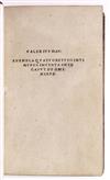 ALDINE PRESS  VALERIUS MAXIMUS, GAIUS. Exempla quatuor et viginti nuper inventa ante caput de omnibus.  1508